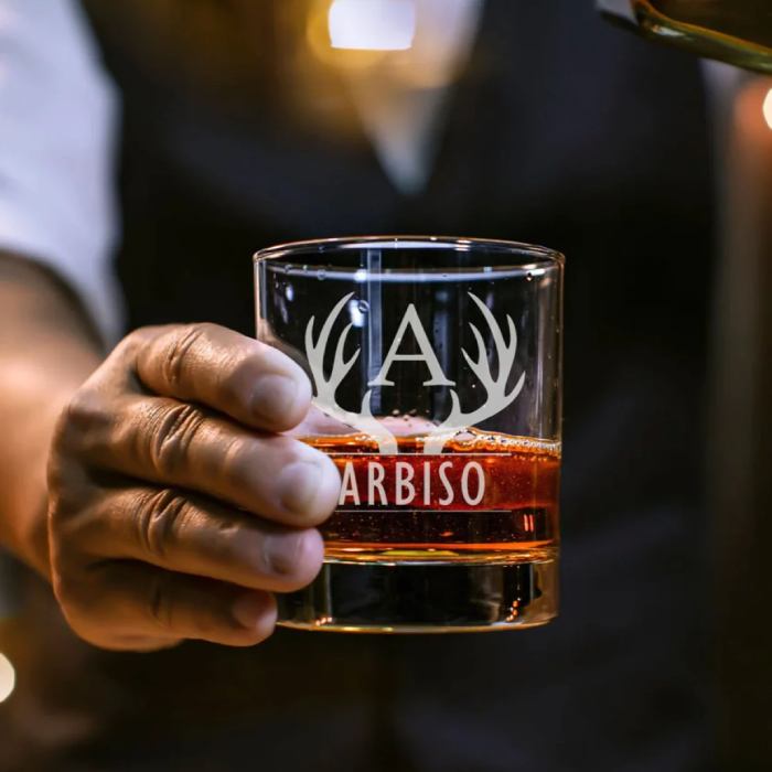 Etched Whiskey Glasses Of Under $20 Gifts For Guys