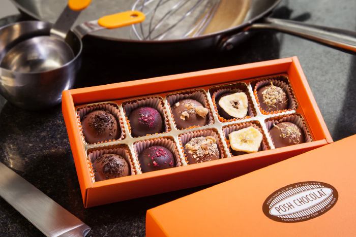 Artisanal Chocolate Truffle Box Of Anniversary Delivery Gifts