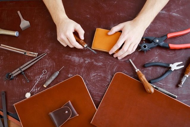 Handcrafted leather wallet