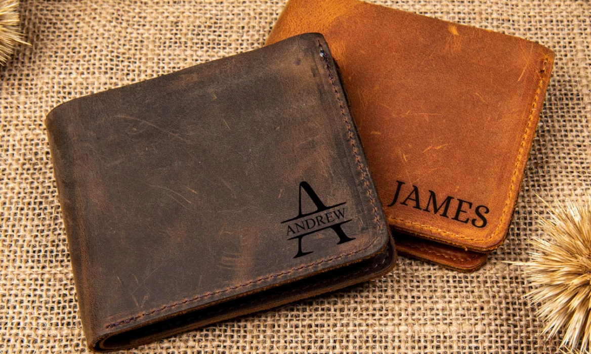 Personalized Wallet Gift Ideas for a 75th Birthday of Grandpa, Dad or Male Friends