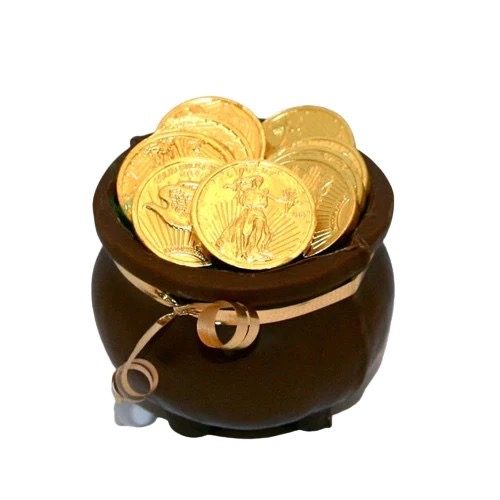 Pot of Gold Chocolate Coins