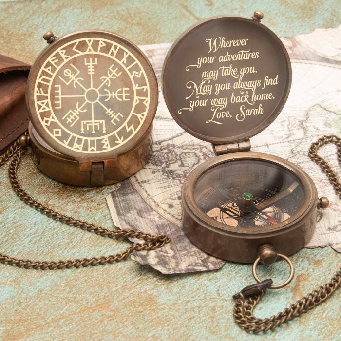 Engraved Compass Of Gifts For Outdoorsy Women