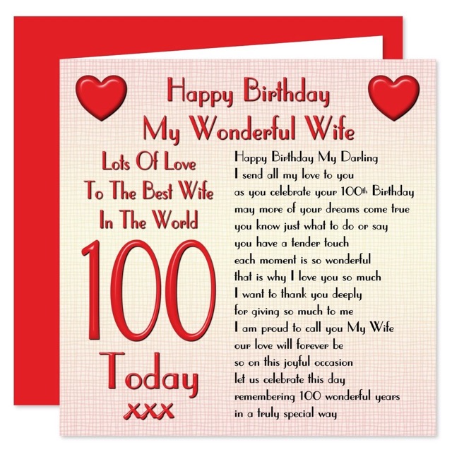 In Wife Years, I'm Like, 100 Birthday Card