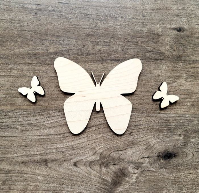 Butterfly Shaped Paper Cutouts For Butterfly-Theme Present Box