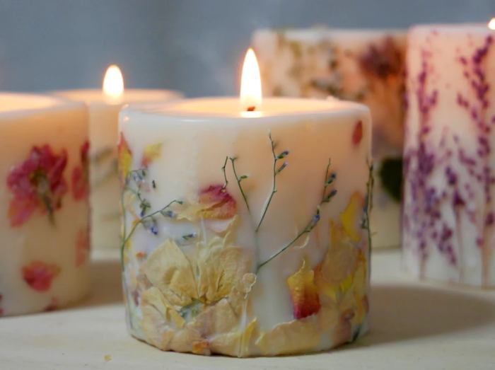 Botanical Candle Set For Gifts For Flower Lover