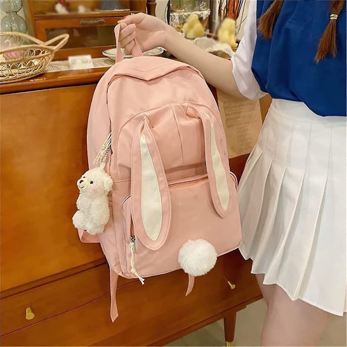 Colorful Bunny Backpack For Easter-Themed Egg Basket