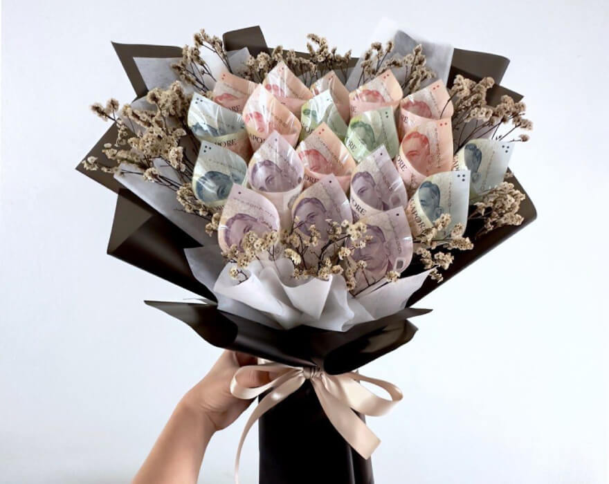 Customized Bouquet from Money Gift Ideas for Birthday