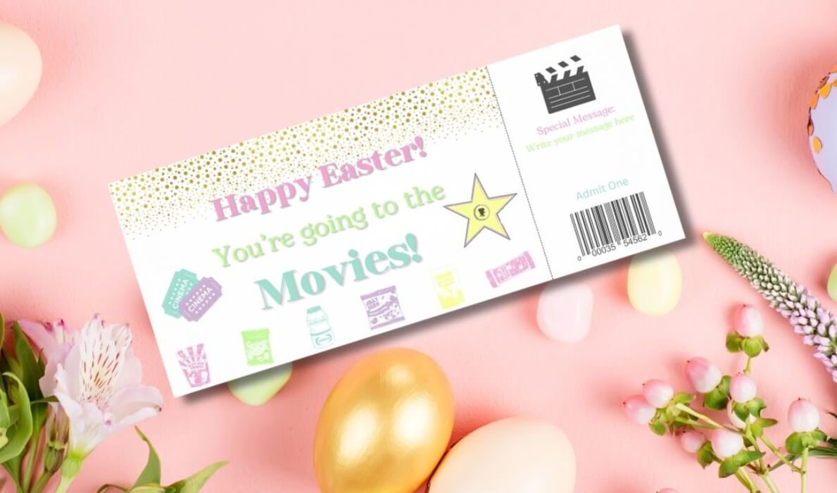 Movie Theater Easter Gift Card for Student