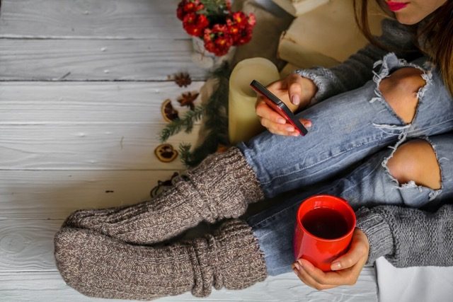 Novelty socks or cozy slippers