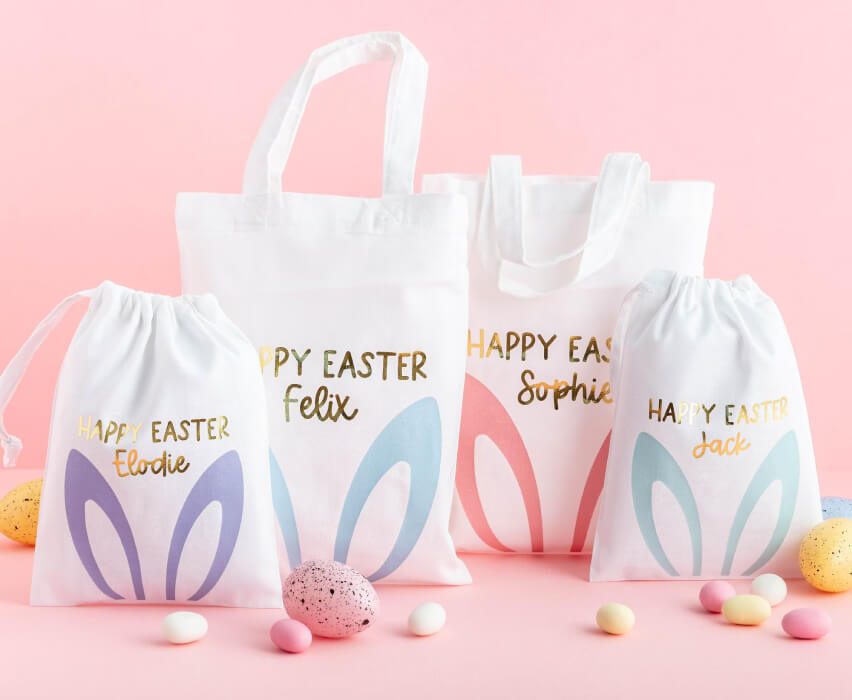 Personalized Easter Gift Bags for Family Members