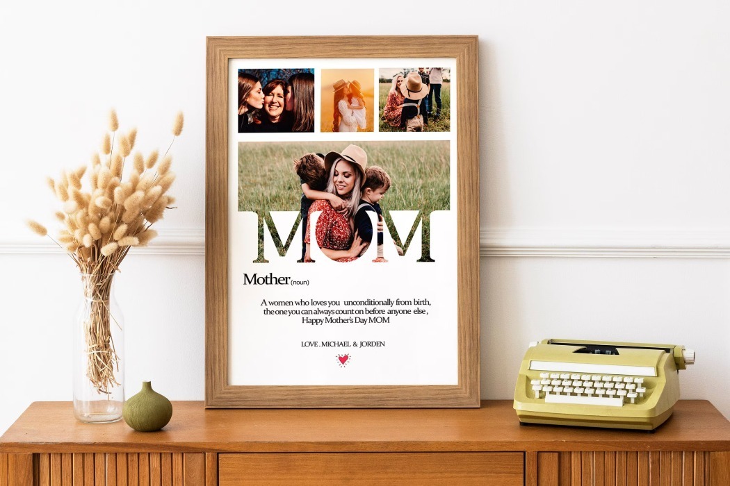 Personalized Photo Frame Gift for Mom on Mother's Day