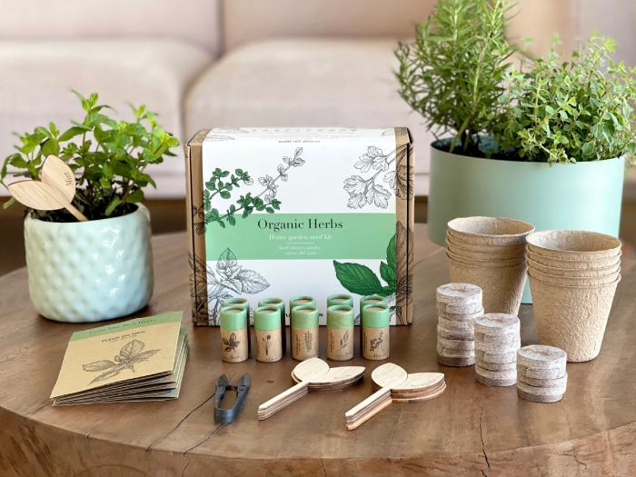 Indoor Herb Garden Kit As 55 Year Anniversary Gift