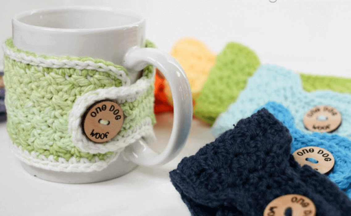 Mug Cozies Crochet Gift for Mother's Day