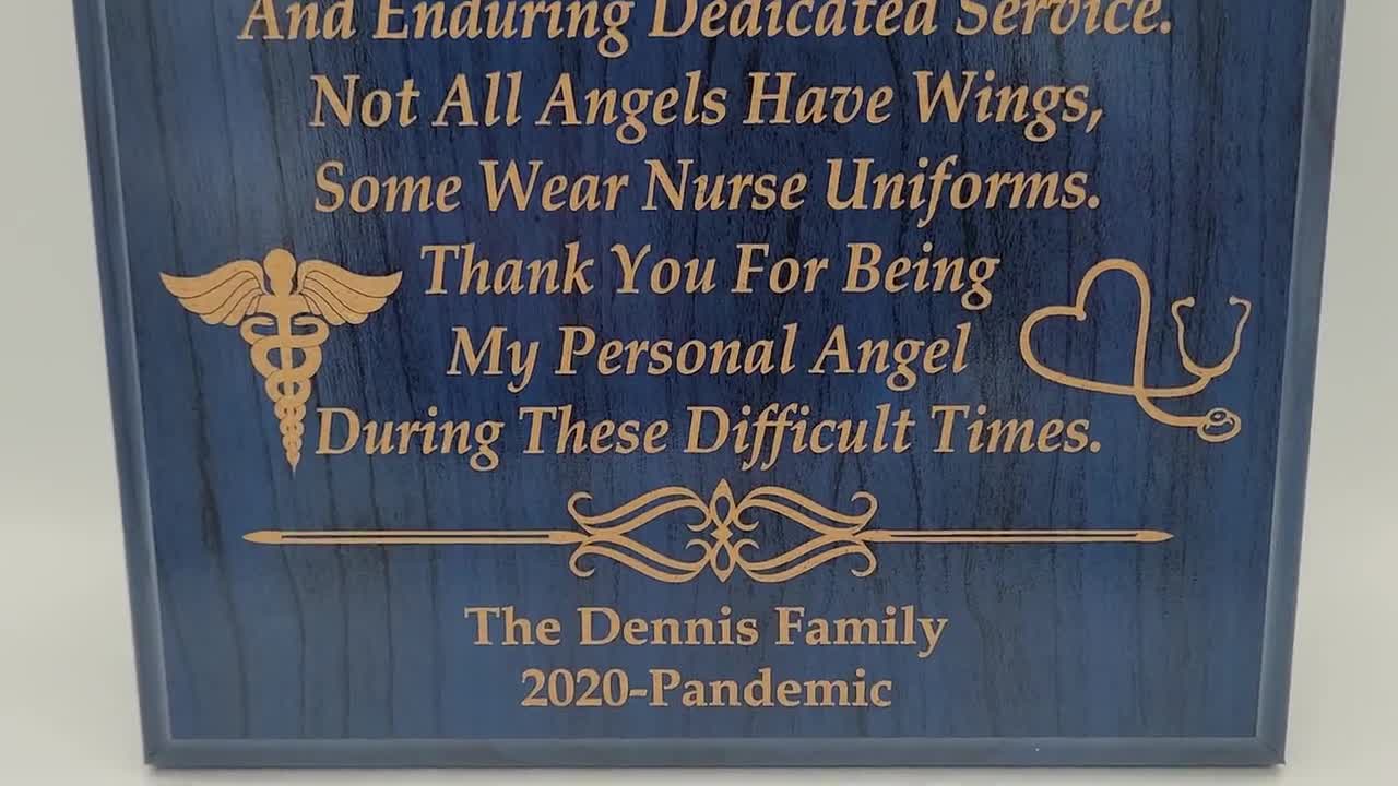 Custom Appreciation Plaque Nurse Gift Ideas