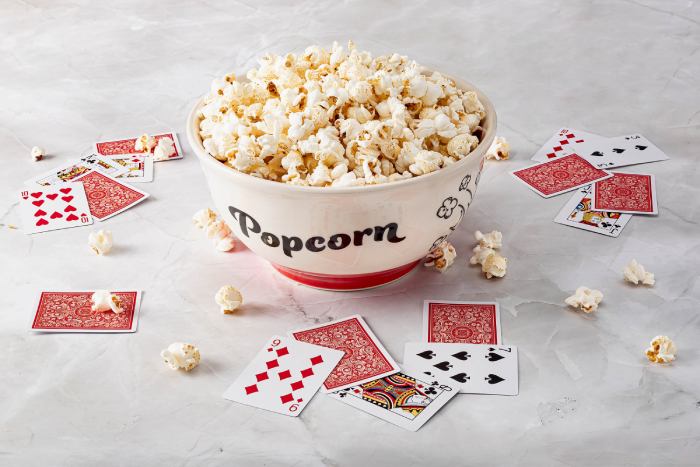 Theater-style Popcorn Bowls As Theater Lover Present