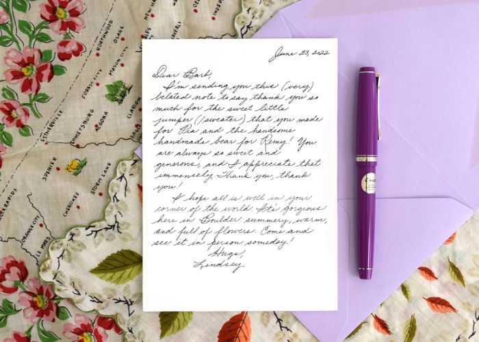 Handwritten Letter As Mother In Law Wedding Gift Ideas