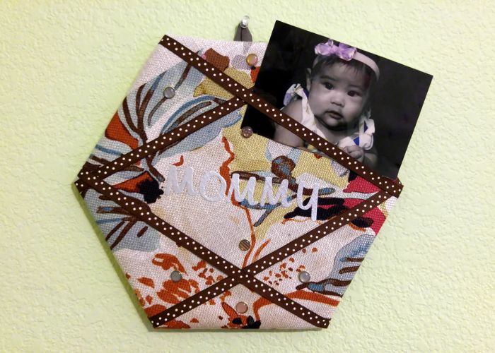 Fabric Covered Bulletin Board As Coworker Mother's Day Gifts