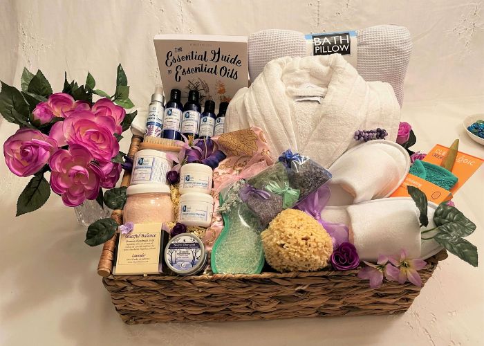 Customized Spa Gift Basket As Gift For 38th Year Anniversary