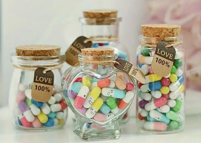 Handwritten Love Notes Jar As Best 6 Month Anniversary Gift For Her