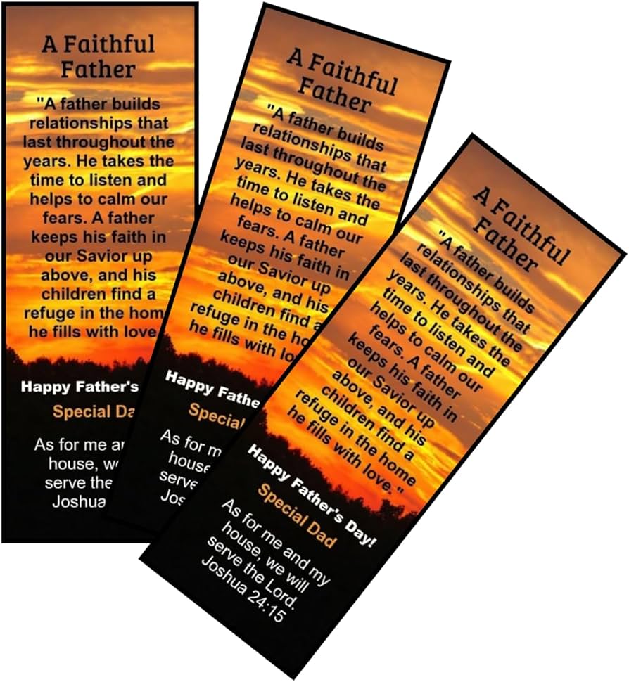 Faithful Father Bookmarks - Cheap Church Gifts For Father's Day