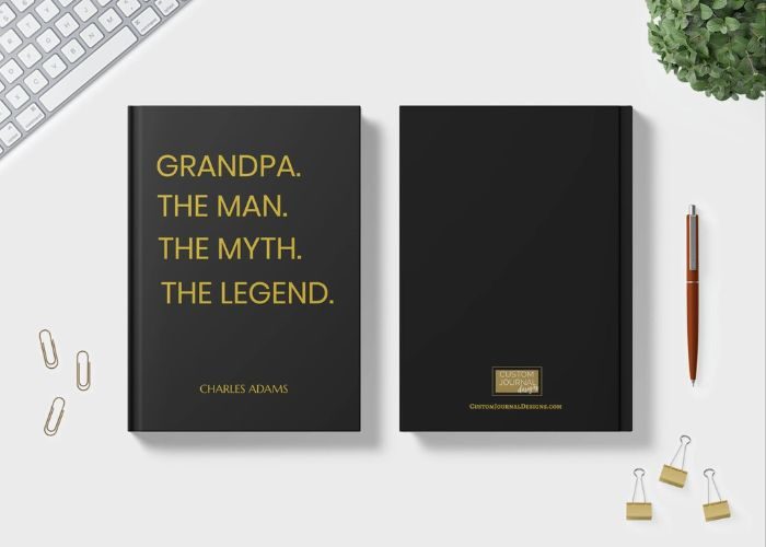 Customized Grandfather's Journal As Best Grandfather Gifts