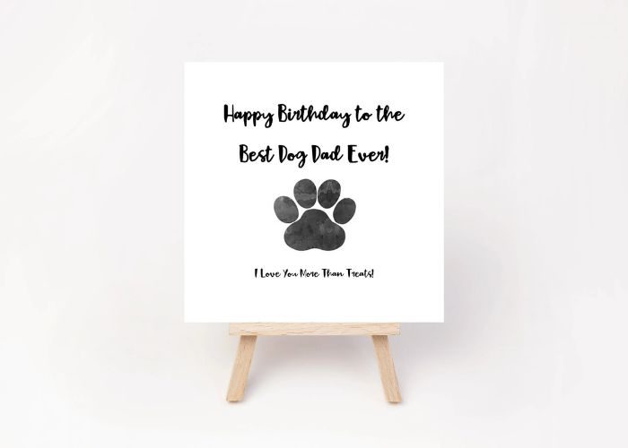 "Best Dog Dad Ever" Card As Father's Day Cards For Dog Dads