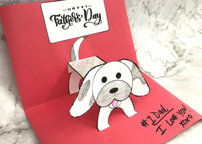 "Sorry for All the Fur on Your Stuff" As Dog Dad Fathers Day Card