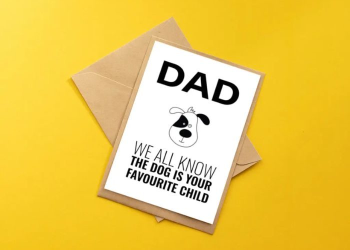 "You're the Best Treat Dispenser Ever" As Fathers Day Dog Cards