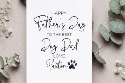 30+ Creative Dog Cards For Father's Day For Pet Lovers