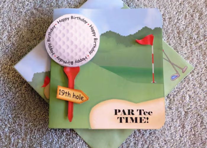 Tee Time Card As Dad To Be Father's Day Card