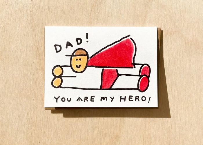 "Future Dad: Our Little Miracle's Hero" As Father's Day Card For Father To Be