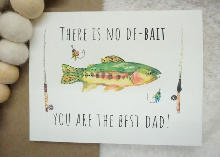 Fishing Dad Card As Father's Day Card Craft