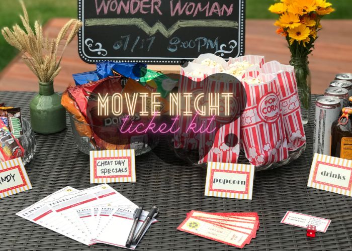 Movie Night Kit As 5 Senses Gift Bags For Him