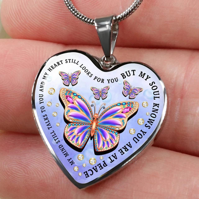 Butterfly Remembrance Necklace - Unique Memory Gifts For Loss Of Daughter