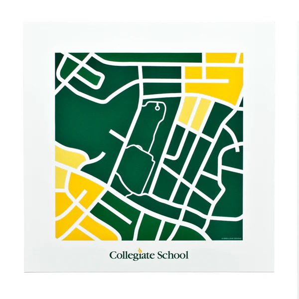 Campus Map Print - Unique Gifts For Brother On Graduation