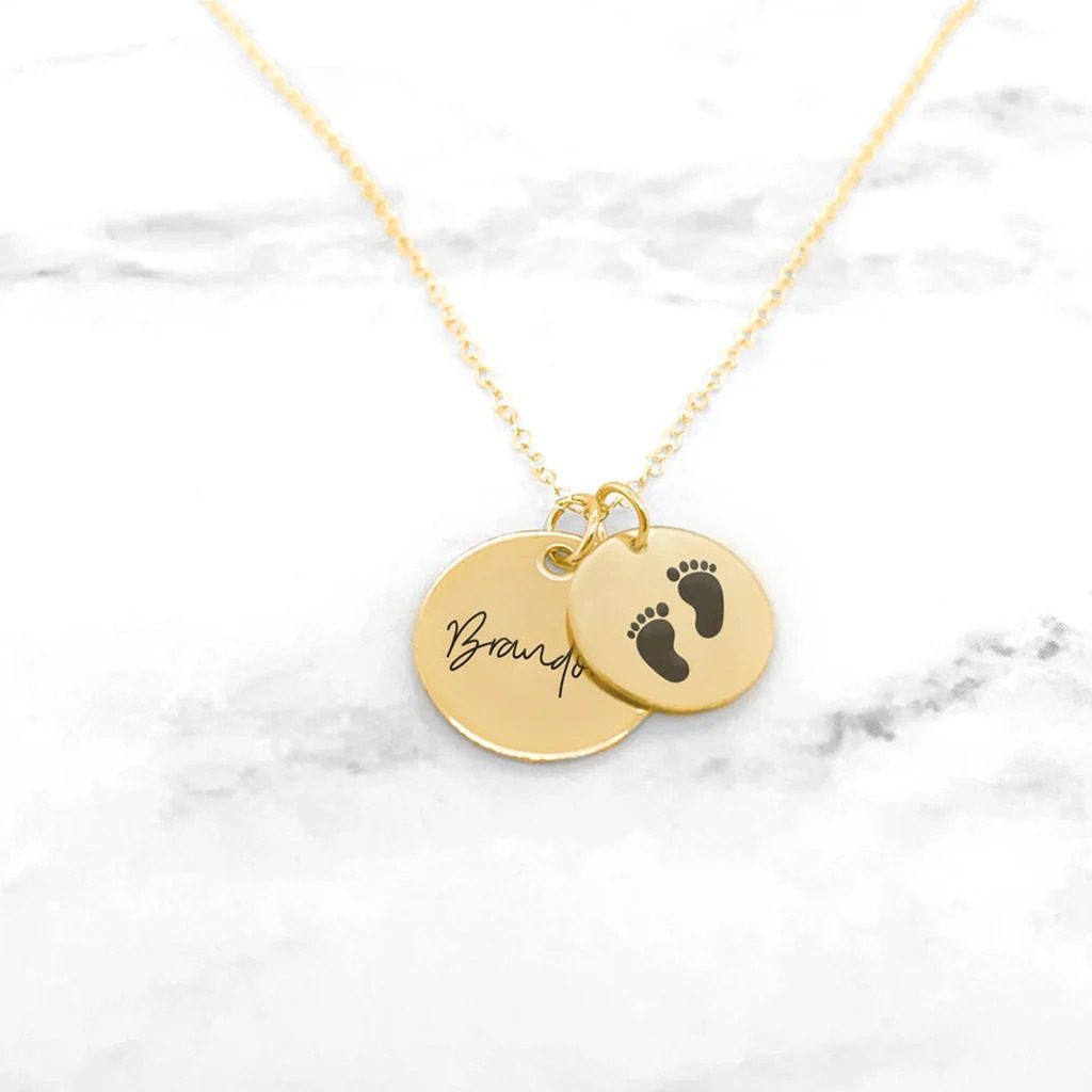 Jewelry engraved with baby’s name - Heartfelt Gifts For New Grandpa