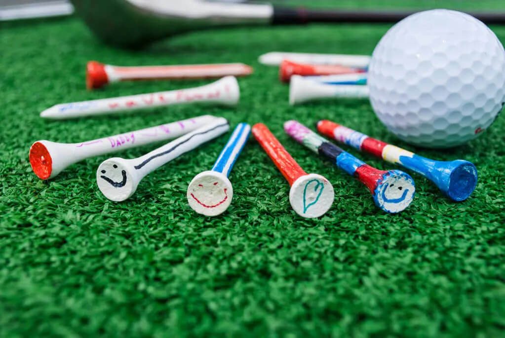 Paint-Tipped Golf Tees - Father's Day Gift For Preschoolers To Make