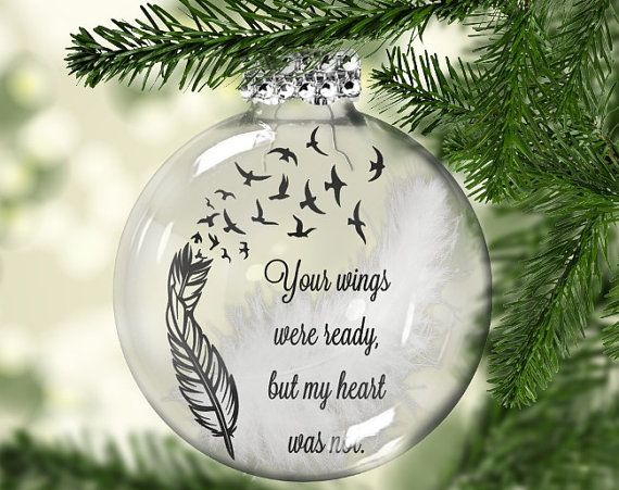 'Your Wings Were Ready But My Heart Was Not' Ornament - Heartfelt Memorial Gifts For Loss Of Daughter