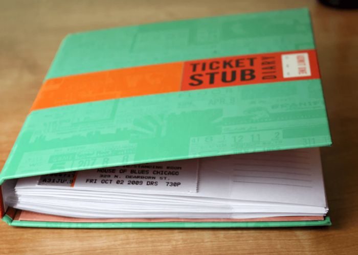 Baseball Ticket Stub Diary As Gifts For Baseball Dads