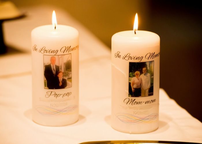 Candlelight Remembrance Set As Loss Of A Husband Gift